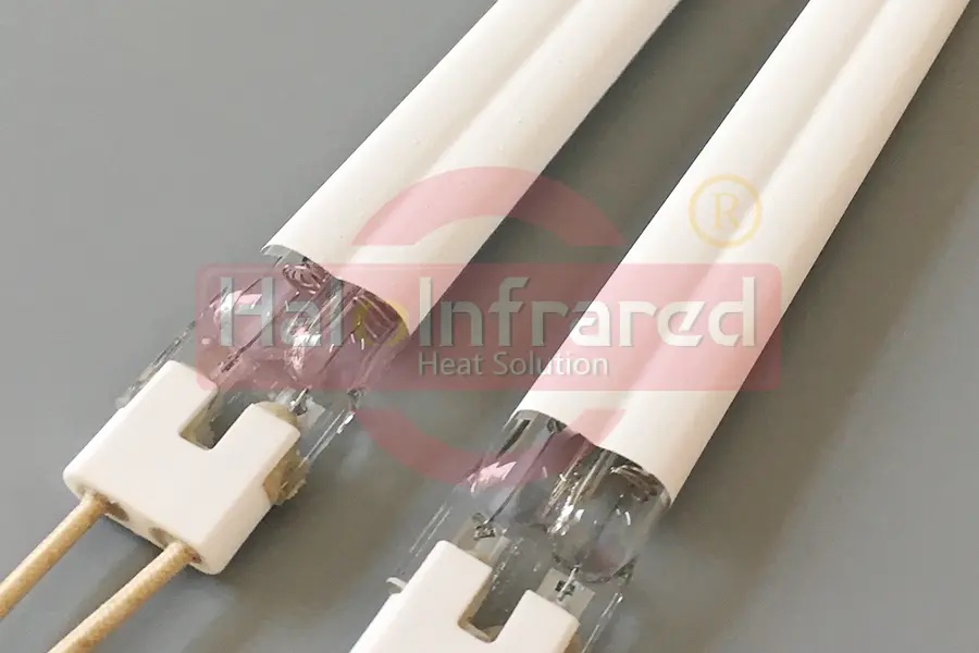 短波雙孔鍍白紅外線加熱管